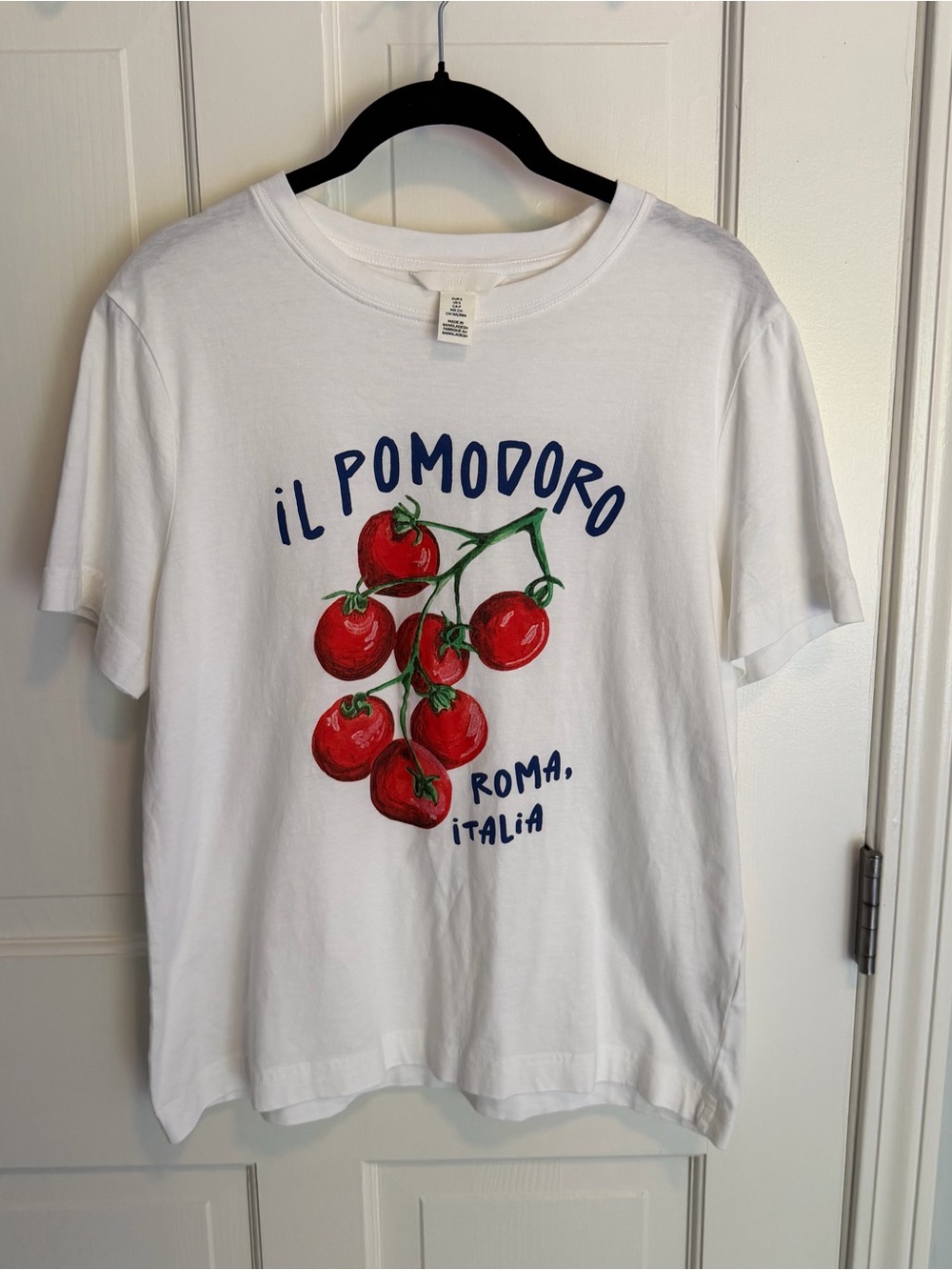 H&M Printed T-shirt with Tomato Print sz S